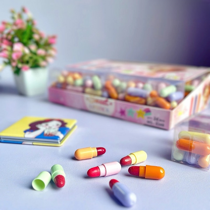 Mini Capsule Lipstick Set – High Pigment, Velvety Texture, Long-Lasting Matte Finish