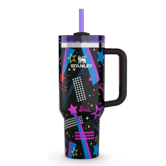 Black Stylish Stanley Barbie Tumbler H2.0 Tumbler 1.18L Limited Edition Double Wall Vacuum Insulated