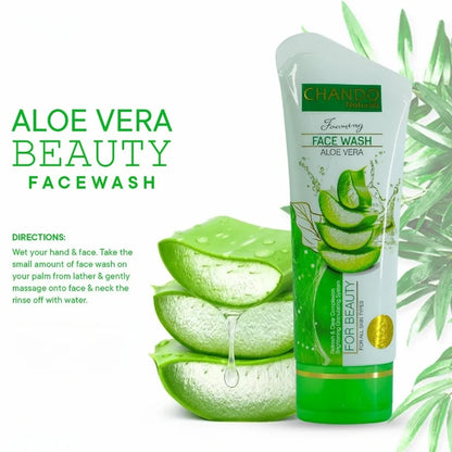 Face Wash |  Chando Naturals Aloe Vera Beauty Face Wash 100m for Sensitive Skin
