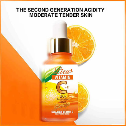 Liru Collagen Vitamin C Serum Orange 30ml Brightening Anti-Aging Face Serum for Glowing Skin