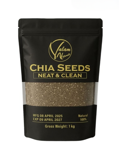 Valam Naturals Chia Seeds – 100% Pure, Clean & Nutrient-Rich Superfood
