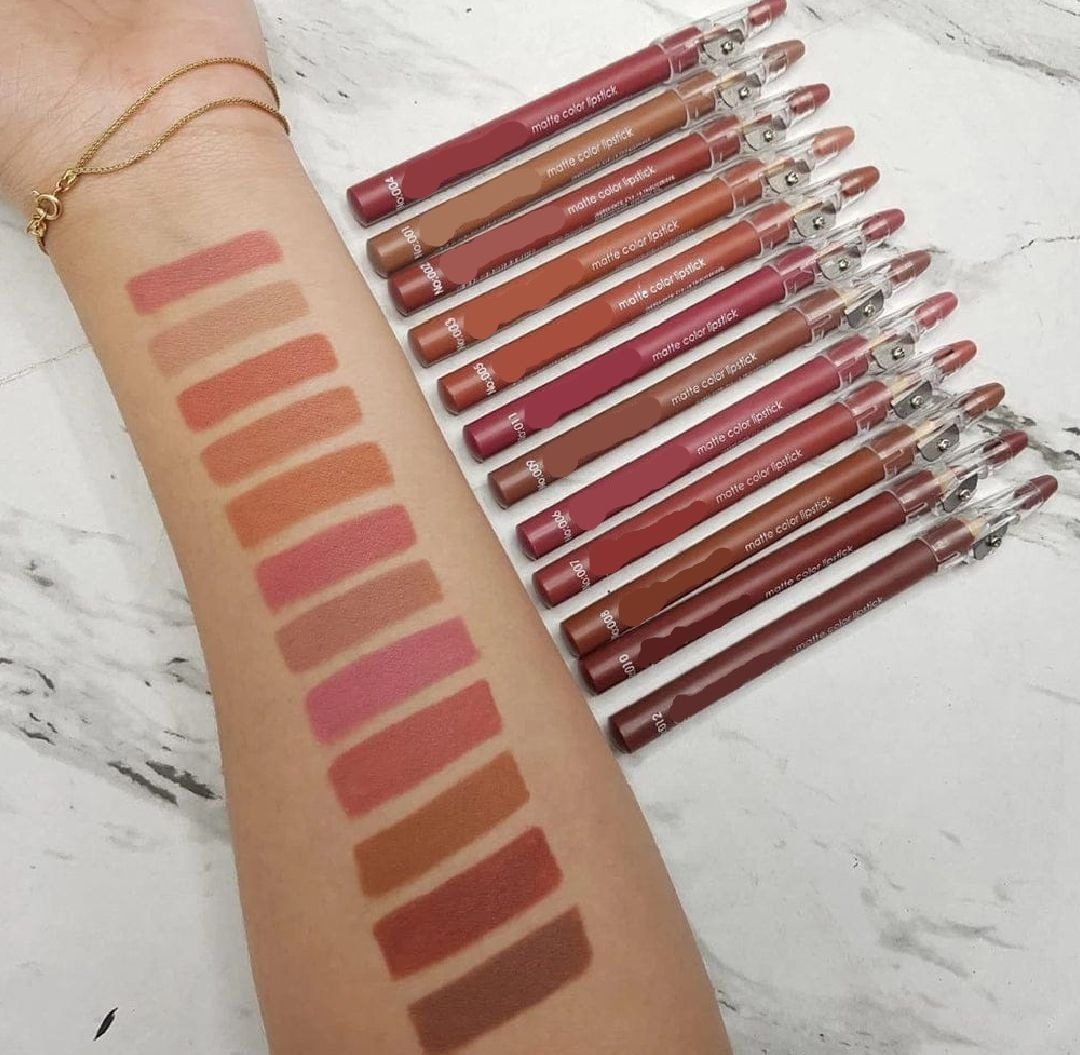 Flormar Waterproof Lip Pencil Set of 12 – Long Lasting, High Quality Lip Liners