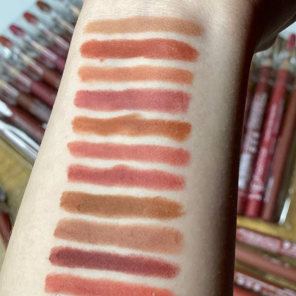 Flormar Waterproof Lip Pencil Set of 12 – Long Lasting, High Quality Lip Liners